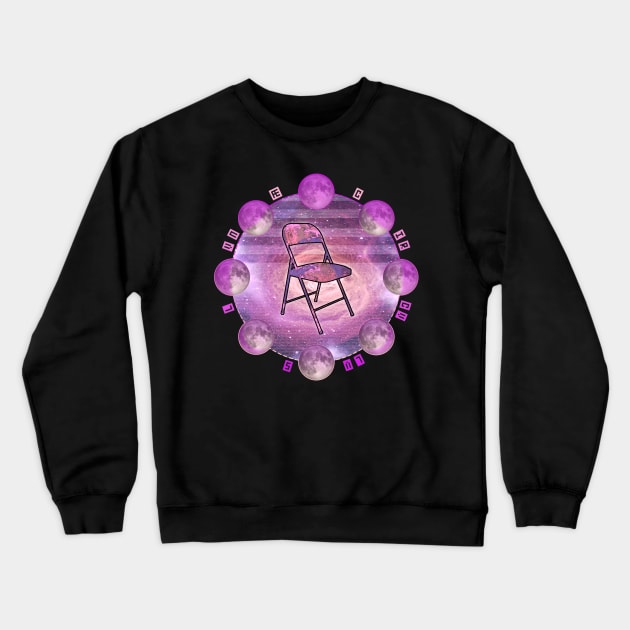 Lunar Phases - ChairDrobe Space Crewneck Sweatshirt by Chair